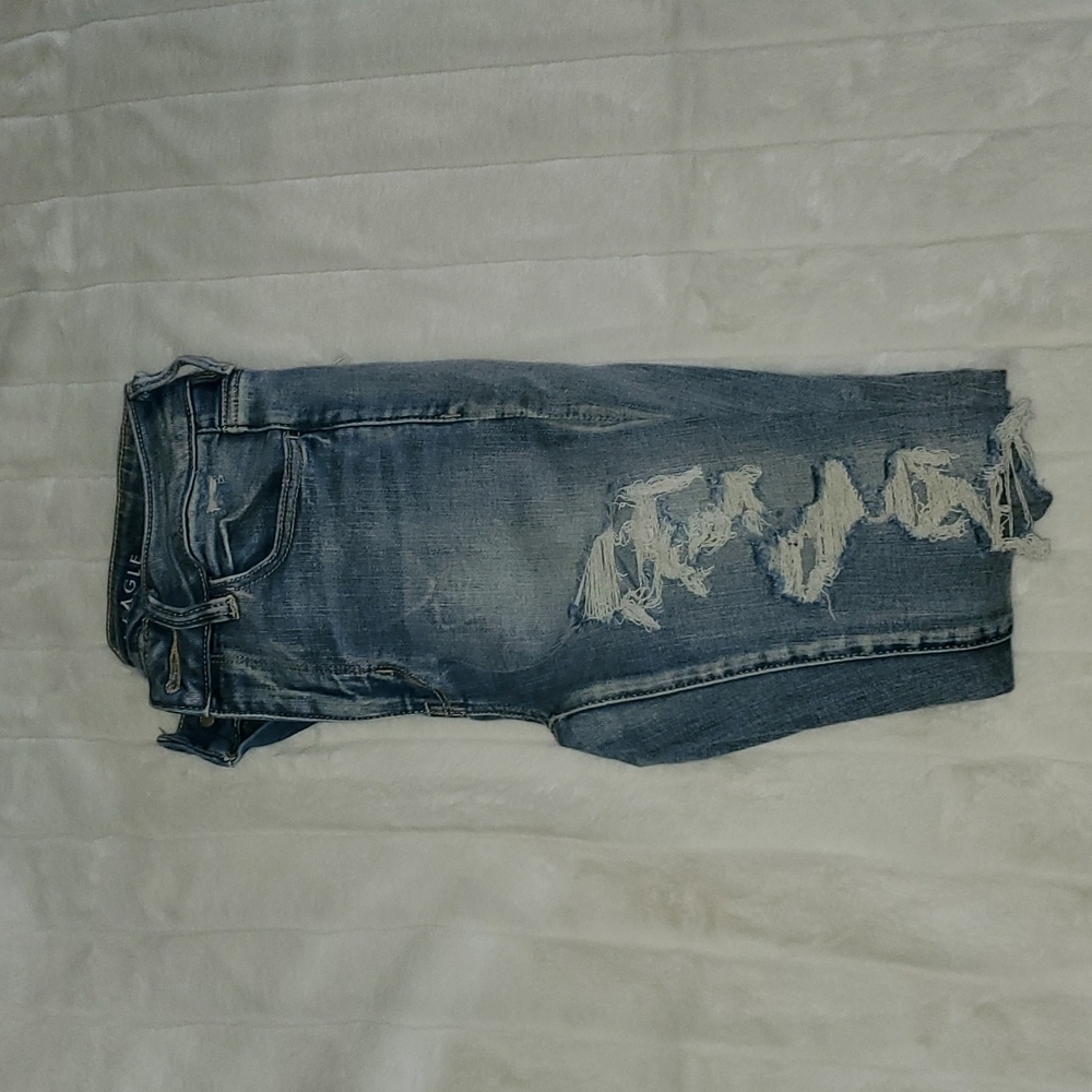 American Eagle ripped jeggings